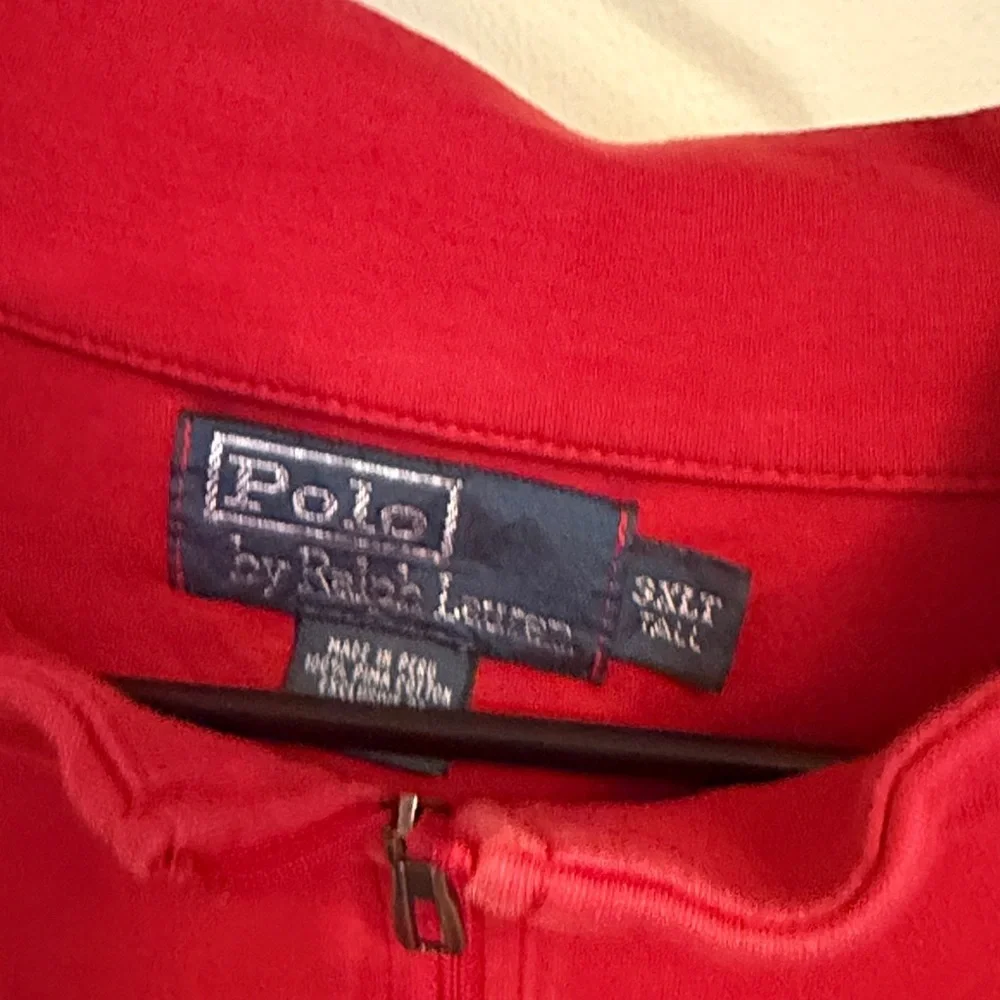 Polo Ralph Lauren Red Quarter Zip Pullover 3XLT